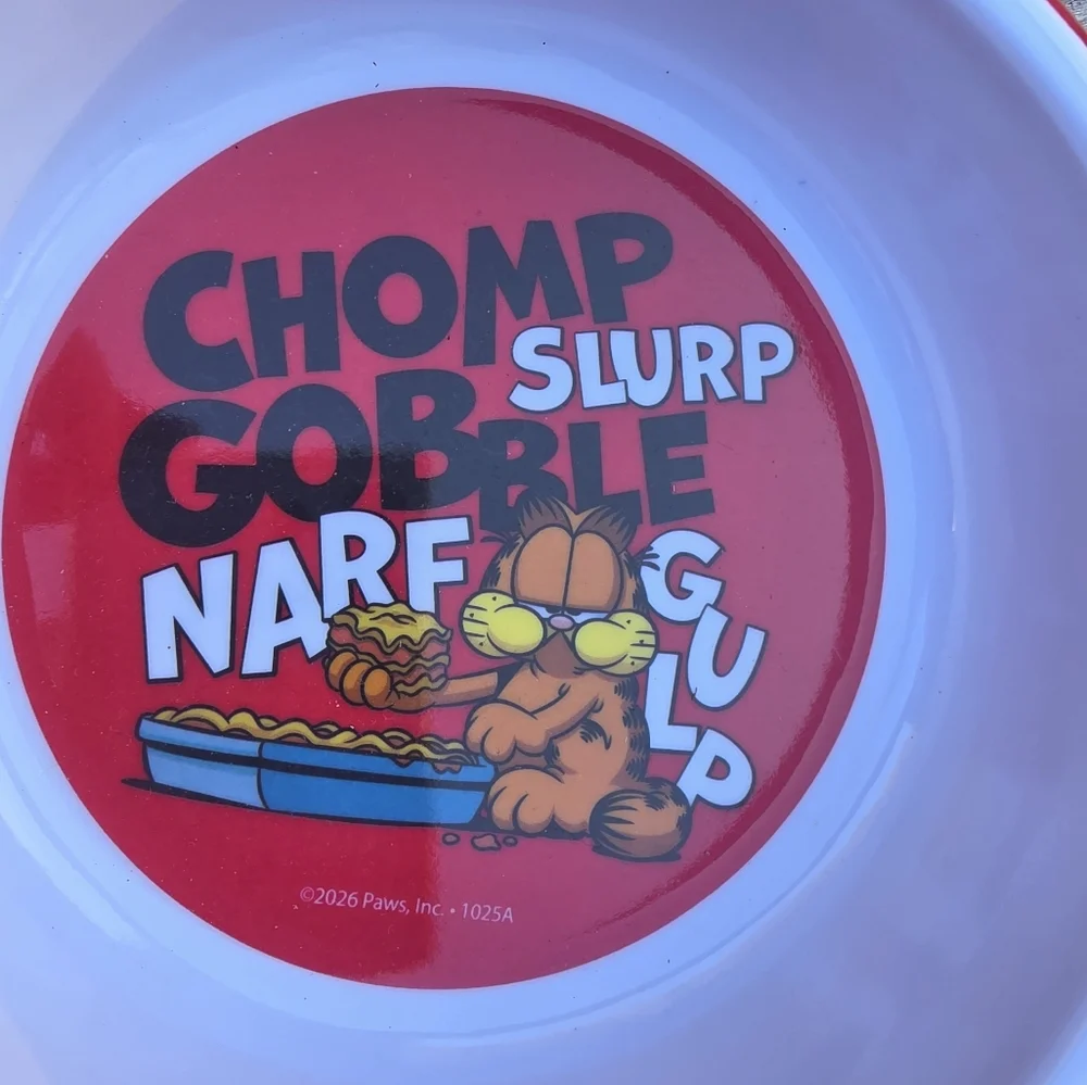 Garfield 6” Diameter Dog Bowl Cat Bowl Puppy Kitten Pet Food & Water Bowl New